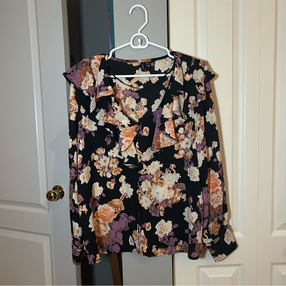 Vero Moda Floral Ruffle Blouse